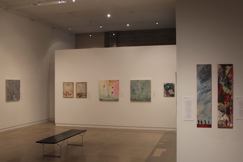 Belinda Chlouber—Words and Paint, Installation Belinda Chlouber—Words and Paint, Installation