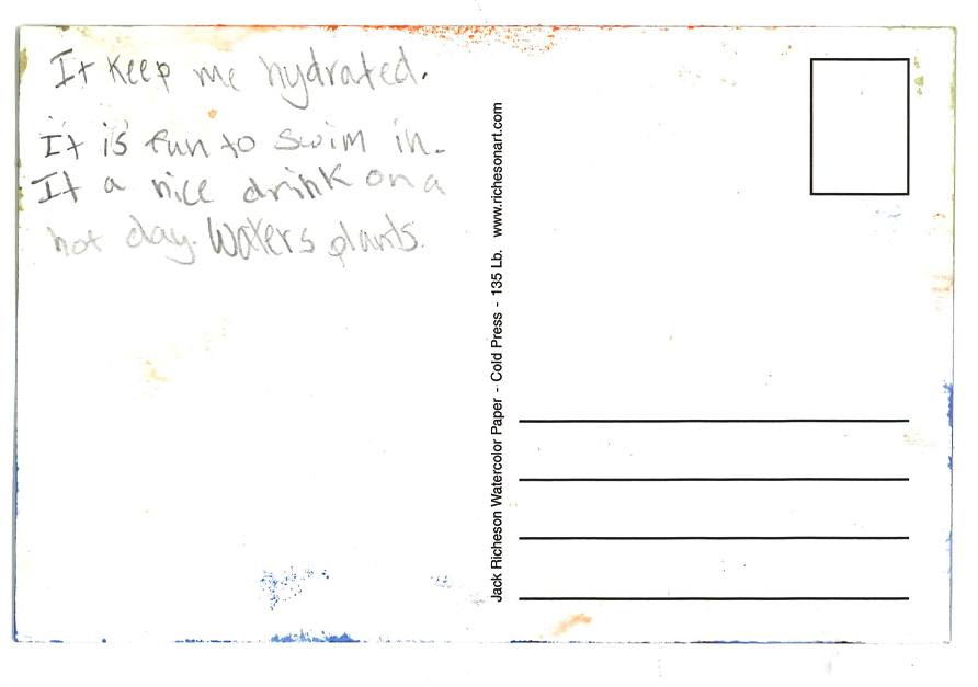 Postcard note Postcard note