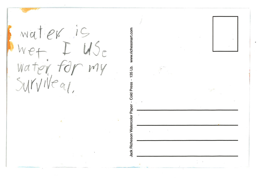 Postcard note Postcard note
