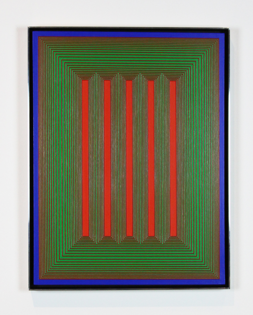 Richard Anuszkiewicz, Untitled (Temple Series: Red and Green) Richard Anuszkiewicz, Untitled (Temple Series: Red and Green)