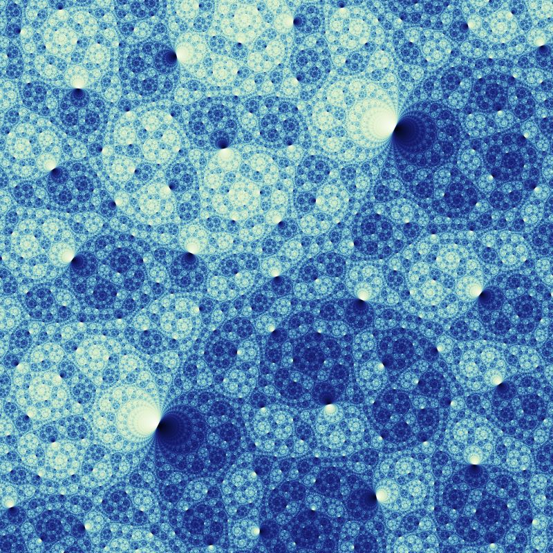 Blue geometric design