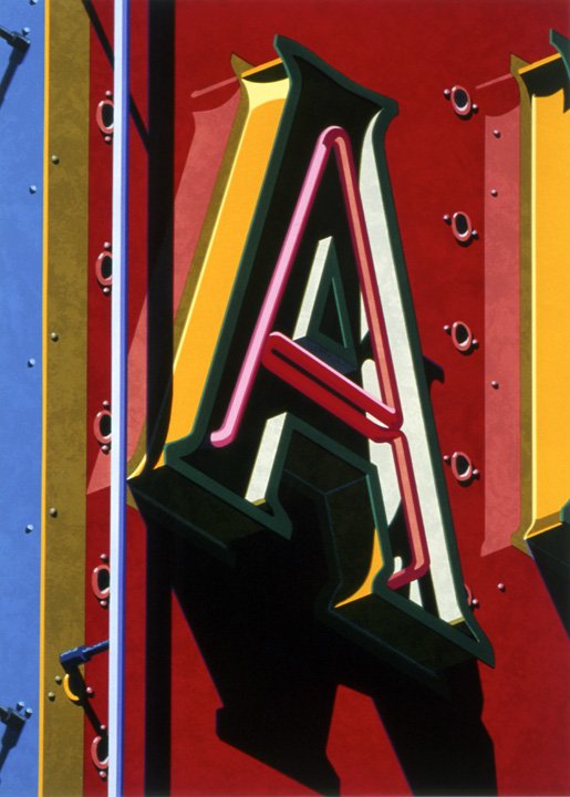 A Letter Paint by Robert Cottingham