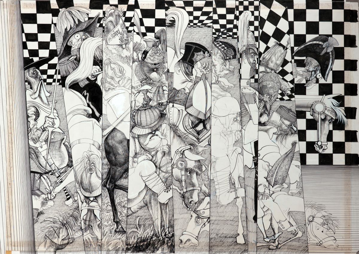Ralph Steadman's, Alice Split Mirrors Ralph Steadman